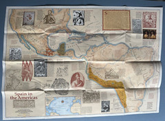 Spain in the Americas, National Geographic, Chart & Poster, 1992
