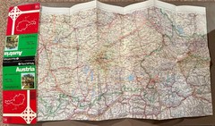 1990’s Vintage Rand McNally Austria Europe Road Map Freytag & Berndt Wien