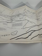 Rare Vintage Snowdon 1975 Panorama Map by Chris Jesty 2nd Edition