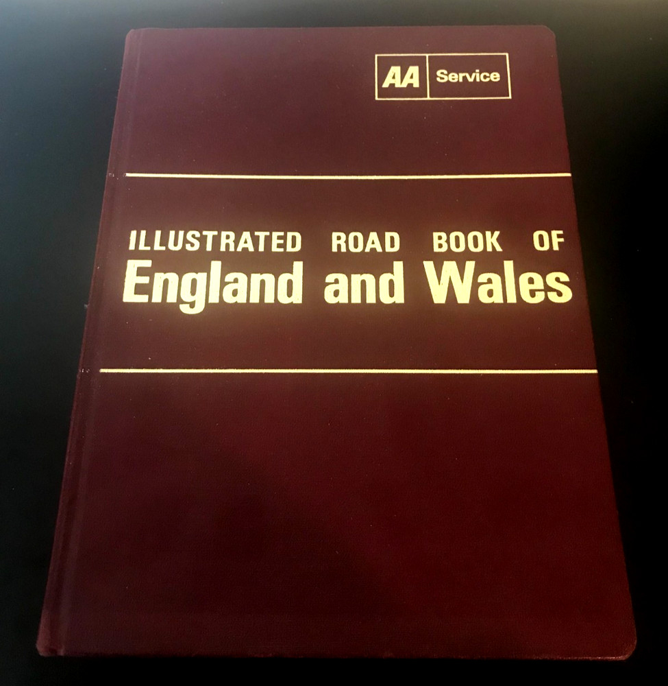 ILLUSTRATED ROAD BOOK OF ENGLAND AND WALES AA SERVICE VINTAGE HARDCOVER 1966