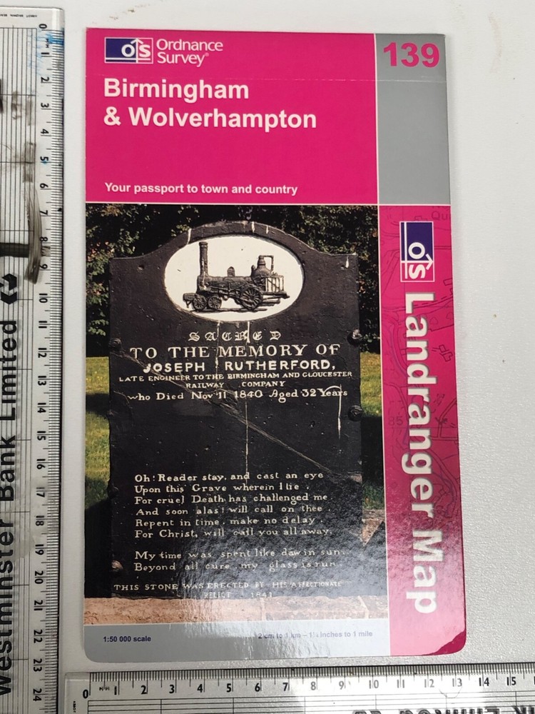 Birmingham & Wolverhampton including The Black Country | OS Landranger Map 139