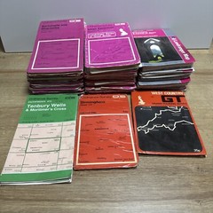 Lot Of 34 OS Ordnance Survey Landranger Map Job Lot Bundle Vintage Maps