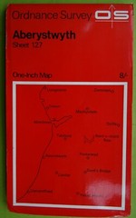 Vintage Ordnance Survey 7th Series Aberystwyth Sheet 127 One Inch Map