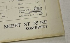 OS, 6 Inch to 1 Mile Map, sheet ST 55 NE, Somerset, West Harptre area, 1992