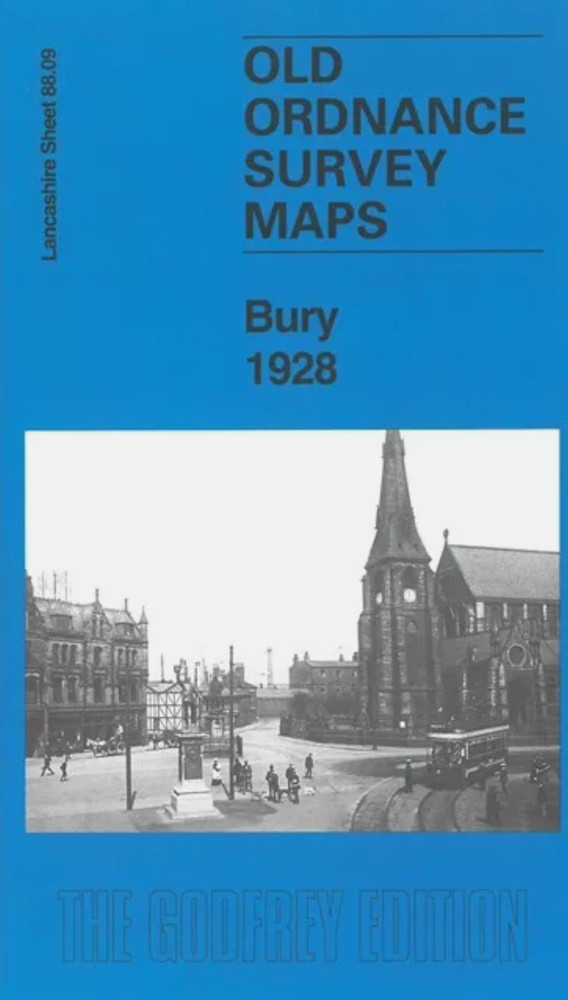 MAP OF Bury 1928 Lancashire Sheet 88.09 NEW