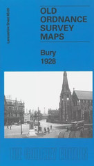MAP OF Bury 1928 Lancashire Sheet 88.09 NEW