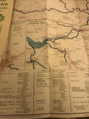 Vintage 1965 Map Stanford’s Inland Cruising England (8 Miles – 1 inch)