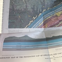 USGS Virginia / Kentucky Geologic Quadrangle Maps in Envelope – Vtg Geology