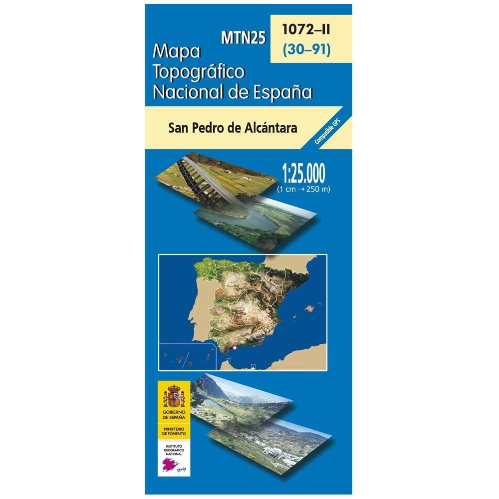 Spain map 1072-II: San Pedro De Alcántara walking, navigation topographic 1:25K