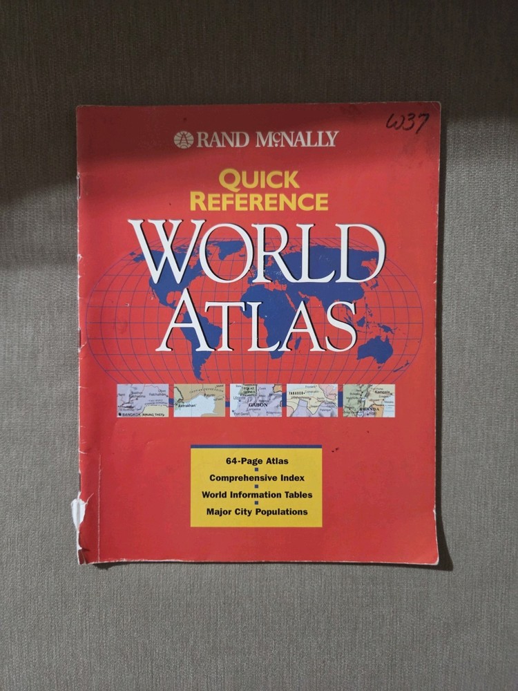 1994 Quick Reference World Atlas Paperback Rand McNally Staff