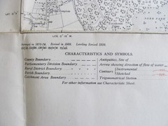 VINTAGE OS MAP ROFFEY AREA SUSSEX 1932 EDITION – SIX INCHES TO ONE MILE