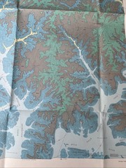 USGS Geologic Map Frogue Quadrangle Burkesville Cumberland Co. Kentucky 1967
