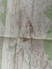 1969 USGS So. California Map SAN ANDREAS FAULT BETWEEN TEJON PASS AND CAJON PASS