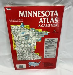 Minnesota Atlas Gazetteer Topo Maps Road Guide 1994 Lake Index DeMorme Softback