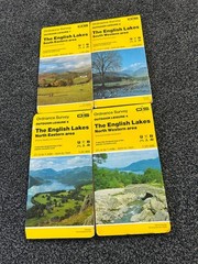 OS OUTDOOR LEISURE MAPS OL4 OL5 OL6 OL7 ENGLISH LAKES SET X 4 ORDNANCE SURVEY