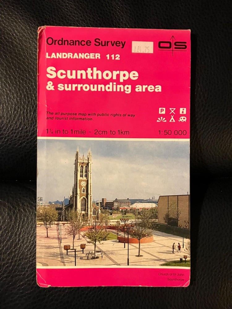 Ordnance Survey Landranger sheet 112 Scunthorpe & Surrounding area, 1994