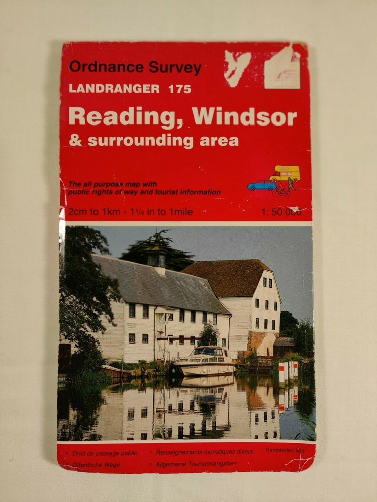 Ordnance Survey Landranger Map Sheet 175 Reading and Windsor