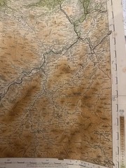 Bartholomew Inverness & Spey Cloth Folding Tourists Cyclists Vintage Map