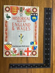 SHELL HISTORICAL MAP OF ENGLAND & WALES BY L. G. BULLOCK 1971