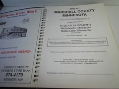 Pictorial Atlas of MARSHALL & BELTRAMI County Minnesota Vol I MN 1994 EXCELLEN