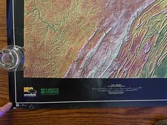 2 Posters Geology Geography PA DCNR USGS Maps Digital Elevation Land Cover 1999