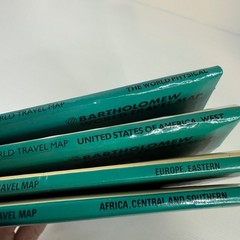 4x BARTHOLOMEW WORLD TRAVEL MAPS USA Eastern Europe Africa Etc. Bundle Job-Lot