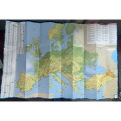 National Geographic Europe Adventure Map & Lonely Planet Europe Planning Map Set