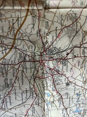 WARWICKSHIRE Bartholomew – Half Inch Map 1965 No 19 Coventry Northampton
