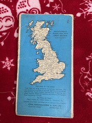 Vintage Bartholowmew’s Half-Inch Contoured Map- RARE ENGLISH LAKES