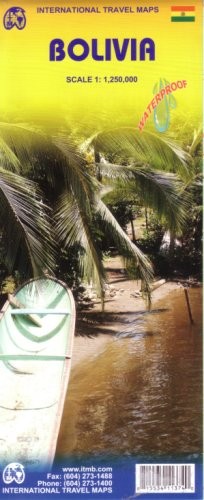 2008*** BOLIVIA 1:1,250,000 TRAVEL MAP (ENGLISH, SPANISH By Itm Canada BRAND NEW