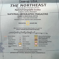 Vintage National Geographic Society Close-Up USA Maps Lot of 13 1973 – 1978