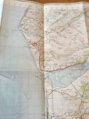 1960 Ordnance Survey One Inch Seventh Series Map 127 Aberystwyth inc Machynlleth