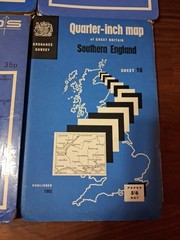 Ordnance Survey Quarter Inch Paper Map 4x