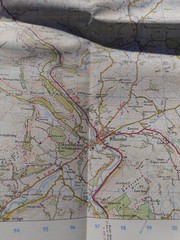 Ordnance Survey 1:50000 First Series Sheet 136 Newtown & Llanidloes 1974