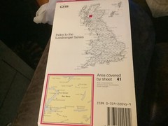 OS Ordnance Survey Landranger Map Sheet 41 Ben Nevis & Fort William area –