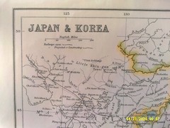 Antique Map. JAPAN & KOREA. Inset Tokio & Taiwan. Bartholomew. 1909.