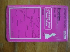 OS Ordnance Survey Landranger Sheet 115 Snowdon 1:50,000 1981