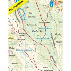 Norway Bergen 7-Mountains Tour – Nordeca map 2429 hiking 1:25K topographic