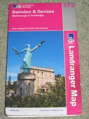 OS Ordnance Survey Landranger Map Sheet 173 Swindon & Devizes – 2006
