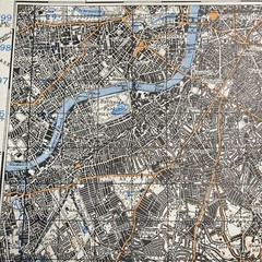 SE LONDON & SEVENOAKS Second War Revision Sheet 115, 1940 OS Map WWII WW2 Kent