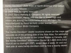 Harley Davidson Ride Atlas of North America 2nd Edition (2007)