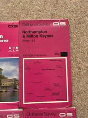 Job Lot 7 O/S Ordnance Survey Maps Mixed Bundle Midland region