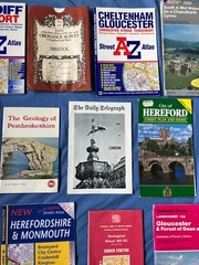 JOB LOT OF MAPS / STREET PLANS ETC. HEREFORD BRISTOL WALES GLASGOW SCOTLAND GLOS