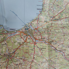 Three full-colour maps of Latvia