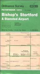 Bishop’s Stortford and Stansted Airport … by Ordnance Survey Sheet map, folded