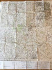 1954 Ordnance Survey One Inch Seventh Series Map 130 Kidderminster (inc Dudley )