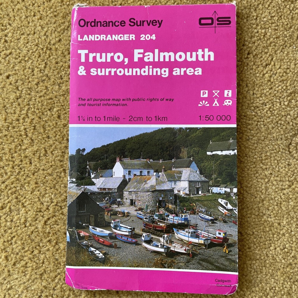 Landranger Maps: Sheet 204: Truro, Falmouth and Surrounding Area by Ordnance…