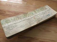 Large vintage Lake District Ordnance Survey map, folded, C.1959, 82cm x 100cm