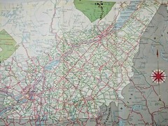 Vintage Map of La Province de Quebec 1959