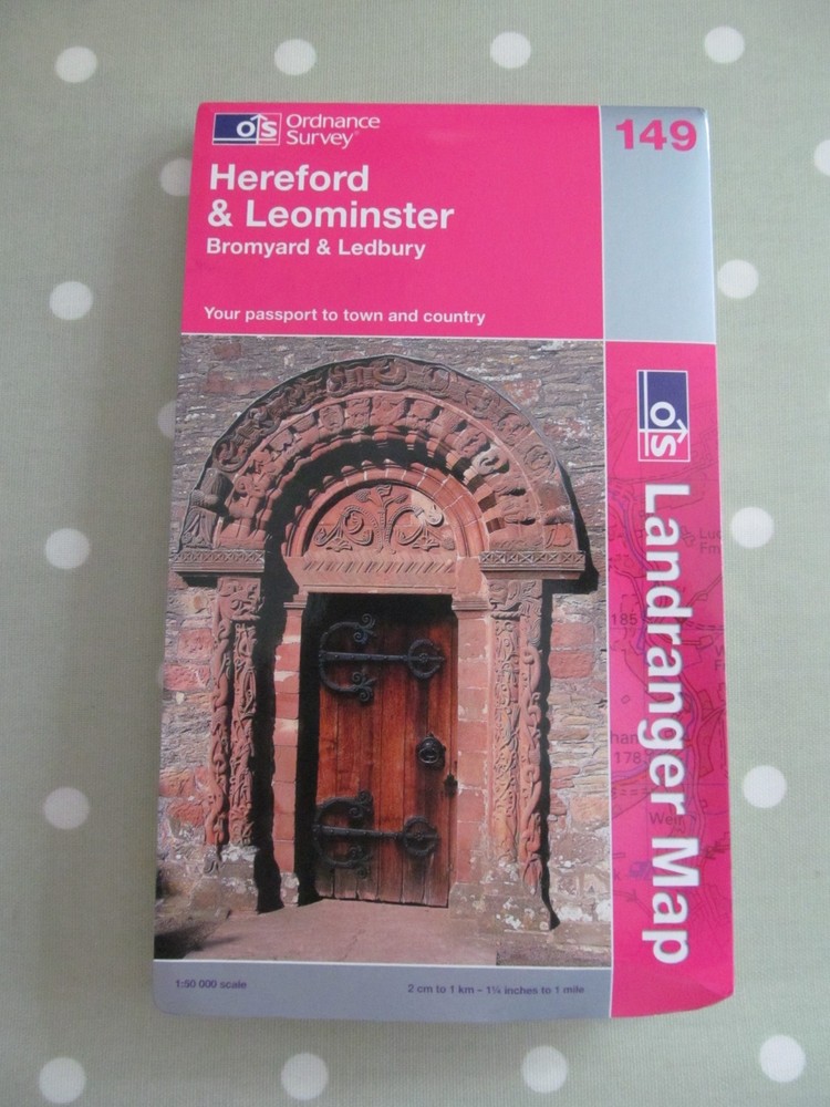 OS LANDRANGER MAP 149 HEREFORD & LEOMINSTER ORDNANCE SURVEY